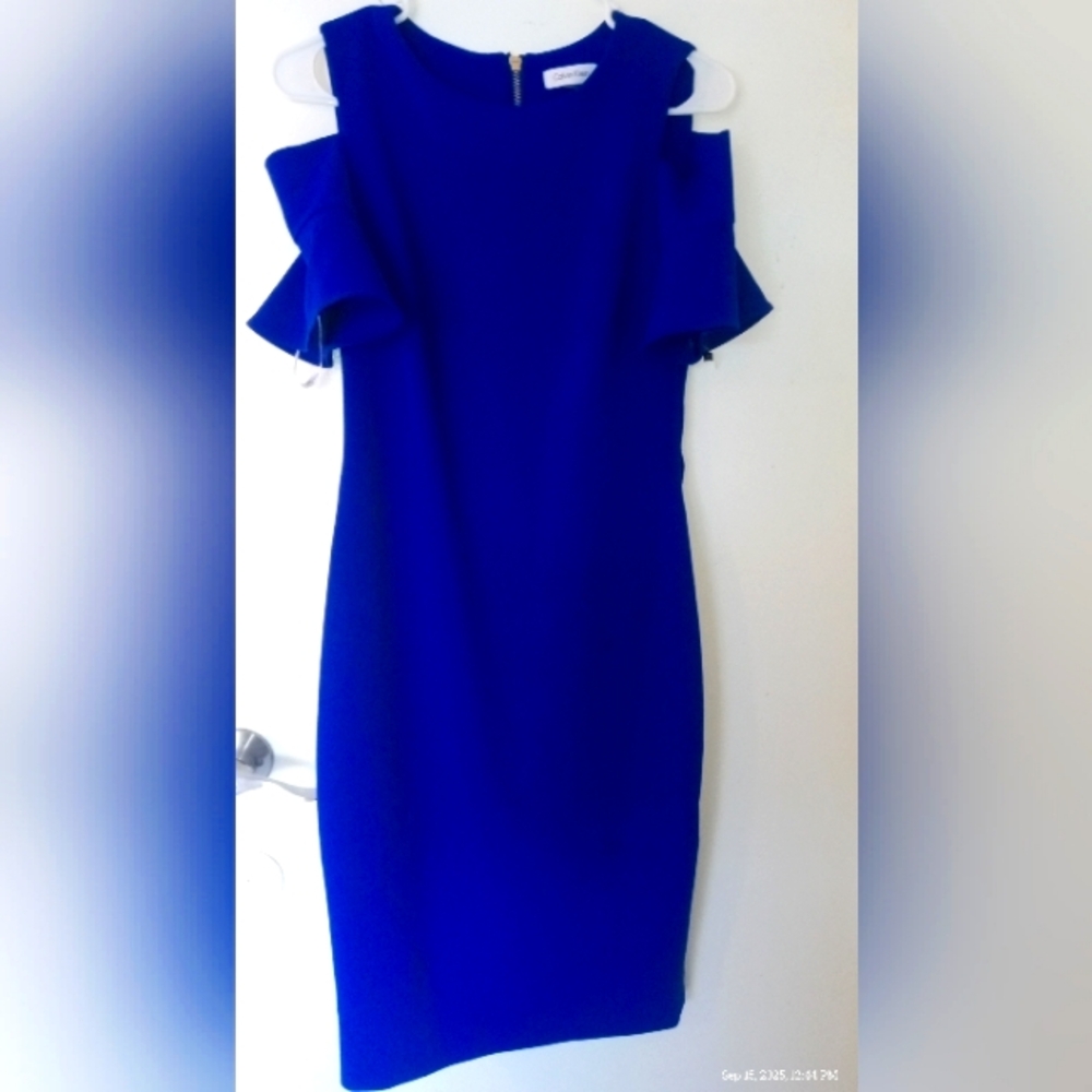 Calvin Klein Royal Blue Midi Dress